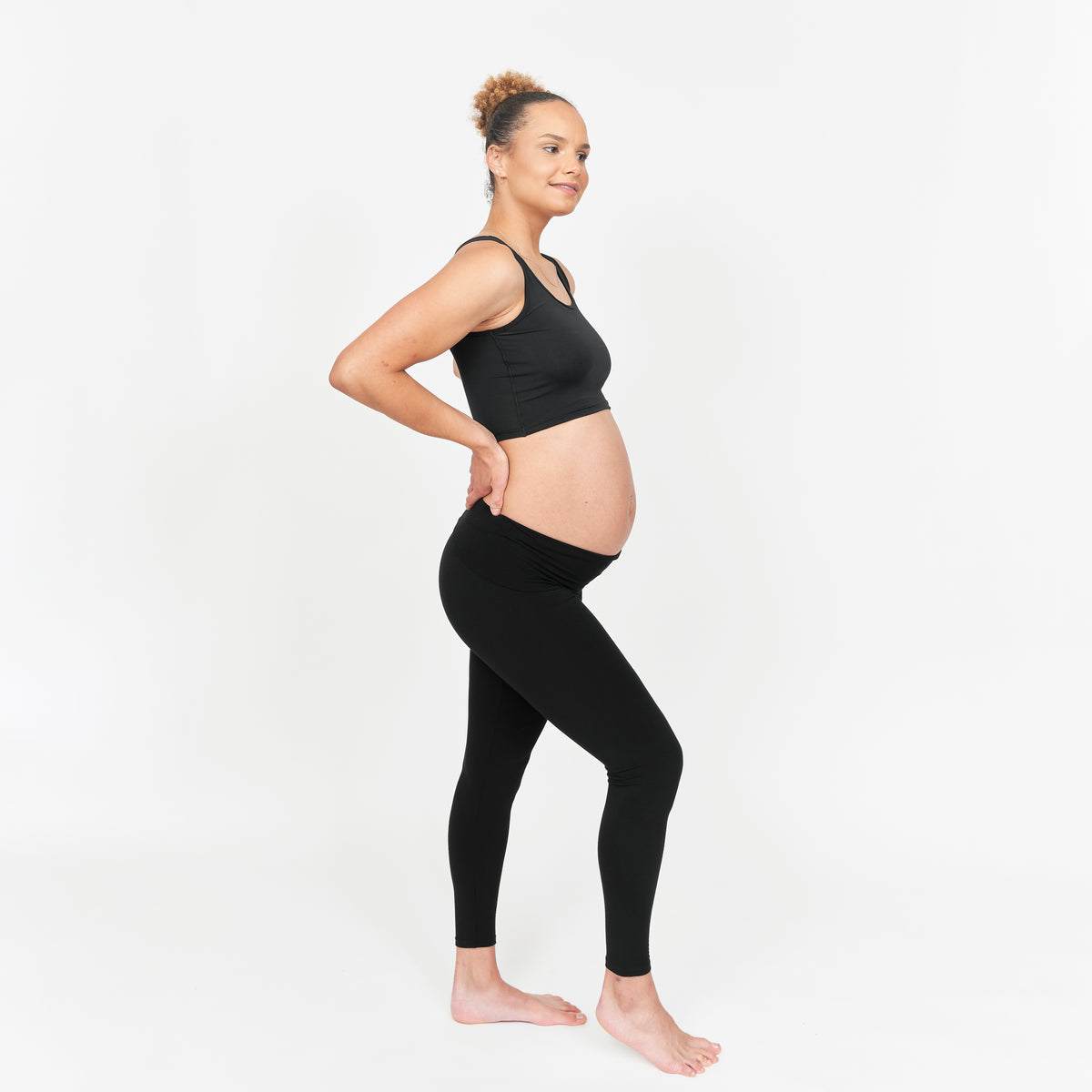 Women Maternity Pregnancy Leggings Active Wear Over The Bump Pants Pregnancy  Shaping Over The Belly Postpartum Breastfeeding