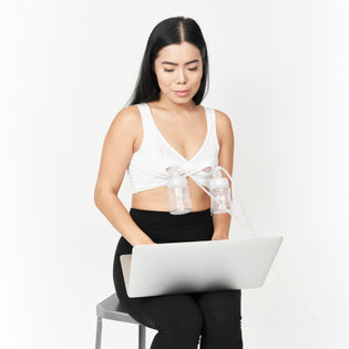  all-in-one nursing and hands-free pumping bra