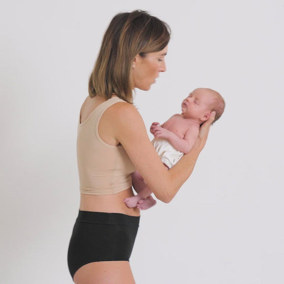 Larken High Rise Brief Postpartum Underwear for New Moms
